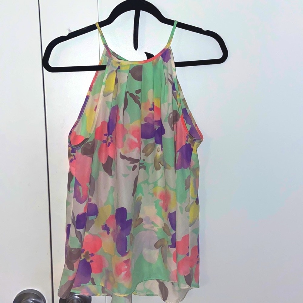 Windsor floral High-neck Blouse